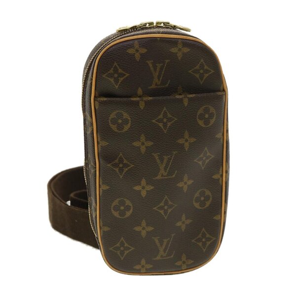 LOUIS VUITTON Monogram Pochette Gange Shoulder Bag LV Auth - Picture 1 of 16